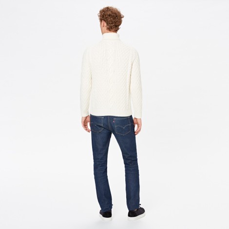 Unisex Aran Turtleneck