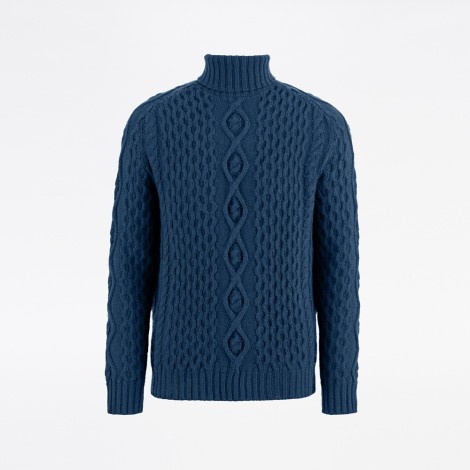 Unisex Aran Turtleneck