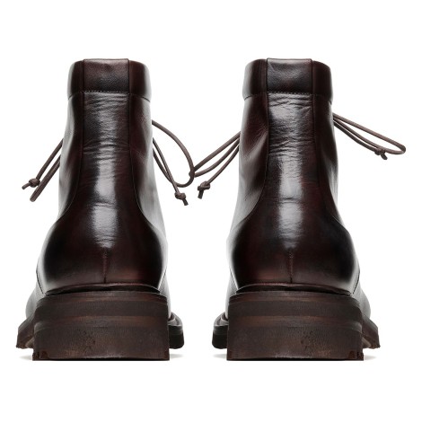 Silvano Sassetti St. Moritz Dark Brown Leather Booties - Silvano Sassetti