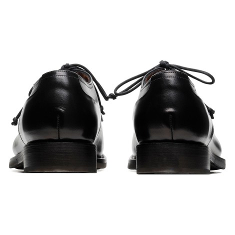 Silvano Sassetti Zurigo Black Leather Derby Shoes - Silvano Sassetti