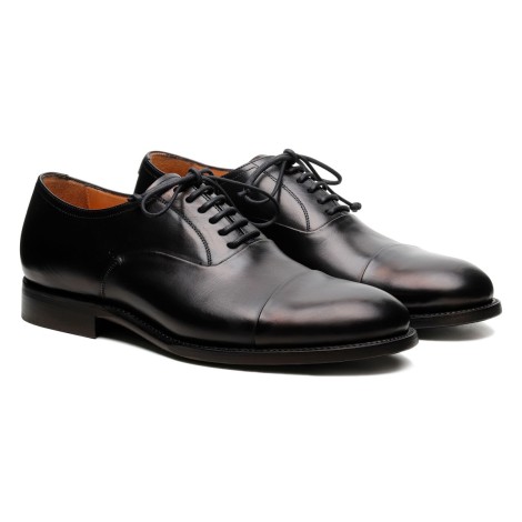 Silvano Sassetti Parigi Black Leather Derby Shoes - Silvano Sassetti