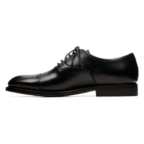 Silvano Sassetti Parigi Black Leather Derby Shoes - Silvano Sassetti