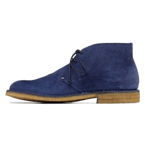 Silvano Sassetti Londra Blue Suede Ankle Boots - Silvano Sassetti