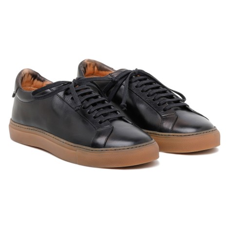 Silvano Sassetti Romilly Black Leather Sneakers - Silvano Sassetti