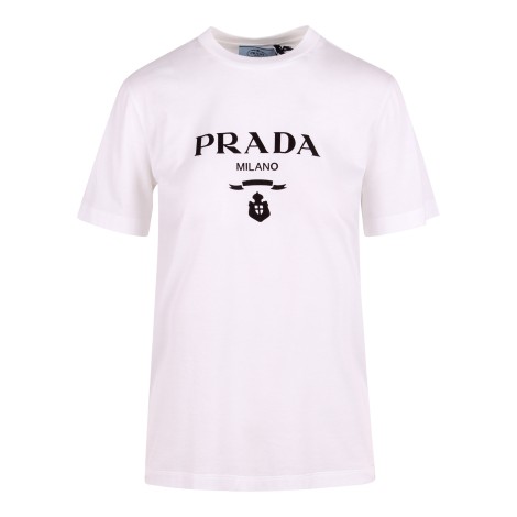 Prada Logo Cotton T-Shirt M