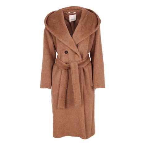 'S Max Mara 'Egeria' Alpaga Hooded Coat 36