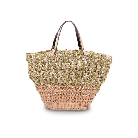 Gabriela Vlad 'Basket Rafia Crochet' Viscose Shopping Bag MED