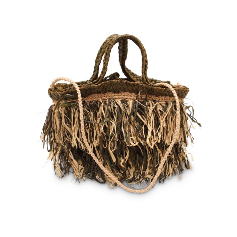 Made For A Woman 'Dodo XS' Raffia Tote Bag PIC