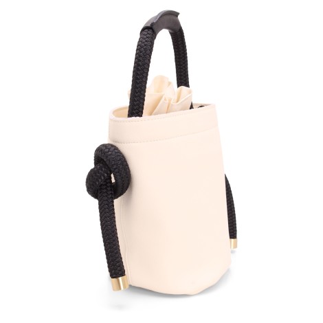 Zucca Recycled Leather Bucket Bag MED