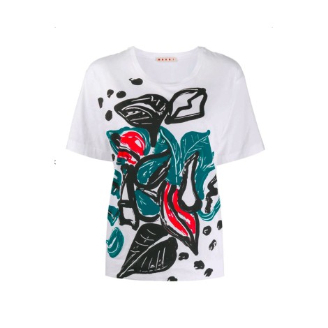 MARNI T-shirt con stampa fiori