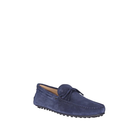 TOD'S CITY GOMMINO MOCASSINO IN PELLE SCAMOSCIATA - BLU XXM42C00050RE0U820