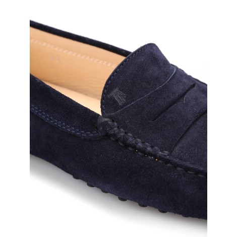 TOD'S GOMMINO MOCASSINO IN PELLE SCAMOSCIATA BLU XXW00G00010RE0U824