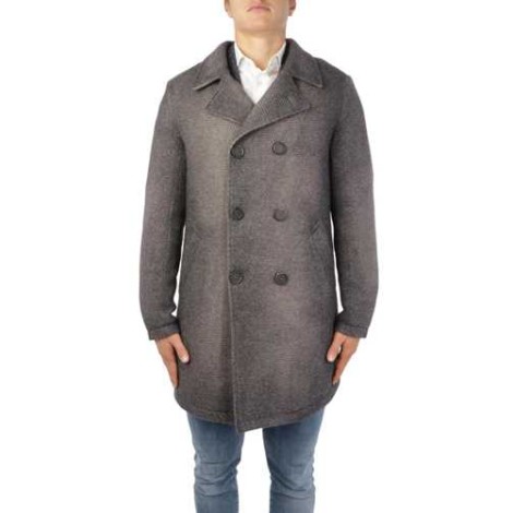 GIMO'S | Men's Double-Breasted Washed Wool Coat