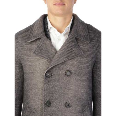 GIMO'S | Men's Double-Breasted Washed Wool Coat