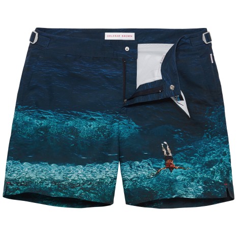 ORLEBAR BROWN BOXER DA MARE FOTOGRAFICO BLU 264511DEEPSEA