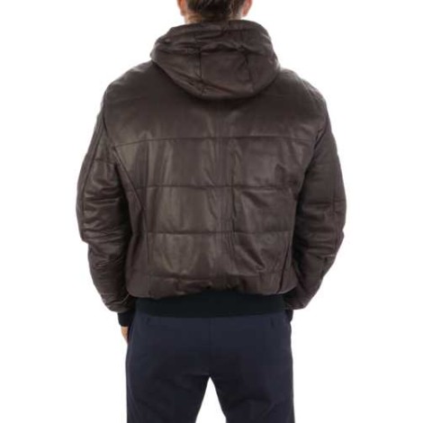 RAVAZZOLO | Men's Leather Hooded Jacket