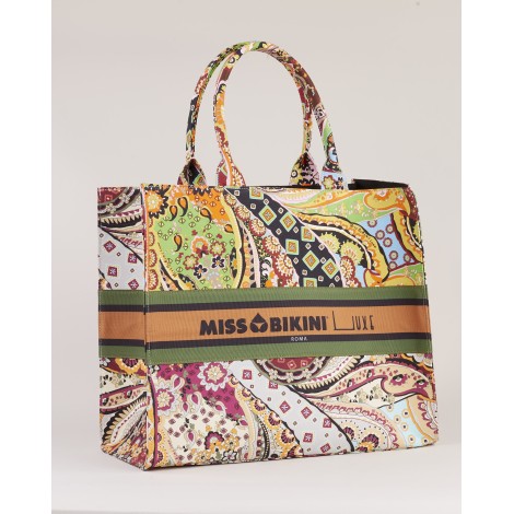 MISS BIKINI Borsa in canvas a fantasia Miss Bikini