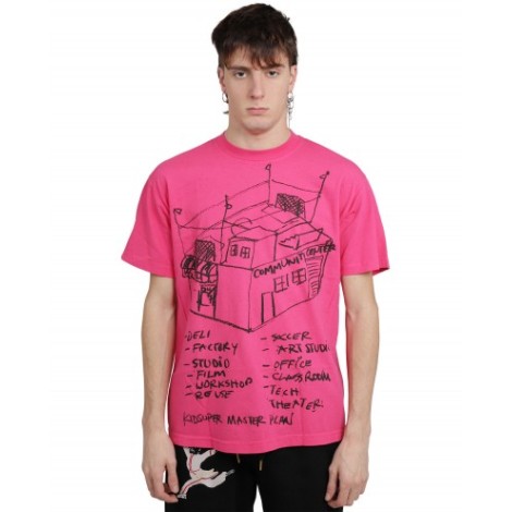 KidSuper fuchsia Community Center Sketch t-shirt