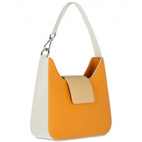 Lancel orange Sixtine de Lancel hobo bag