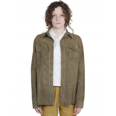 Furling green Valery overshirt