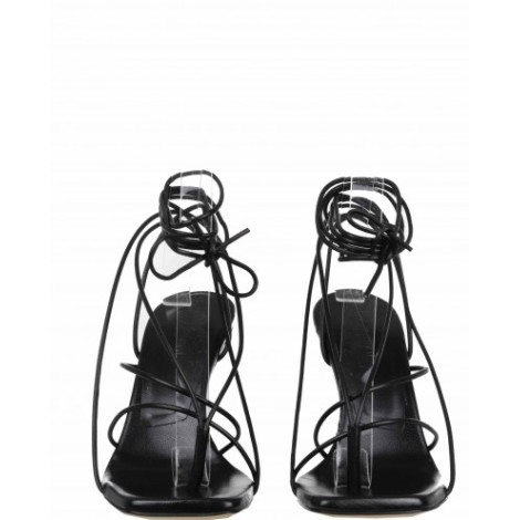 Luca Valentini black strappy sandals