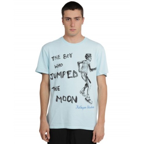 Kidsuper blue jumped the Moon t-shirt