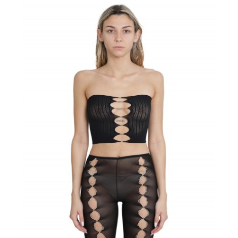 Rui black mesh tube top