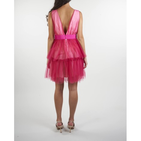 BLUGIRL Abito in tulle con balze Blugirl by Bluemarine