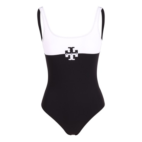 Tory Burch Logo Swimsuit M