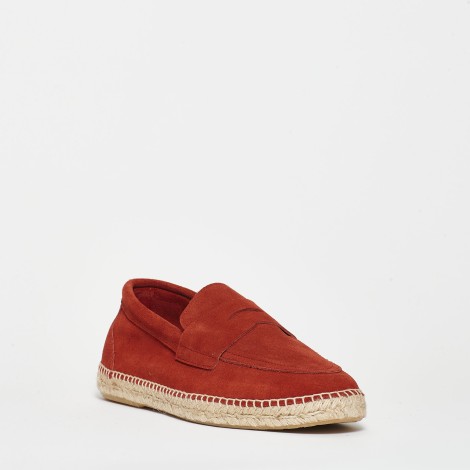 <p>Espadrillas in camoscio rosso</p>