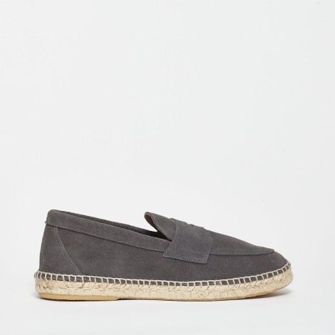 <p>Espadrillas in camoscio grigio</p>