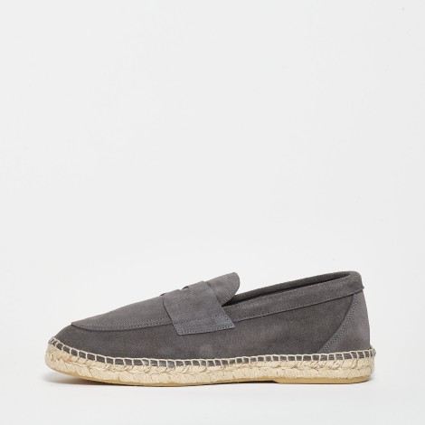 <p>Espadrillas in camoscio grigio</p>