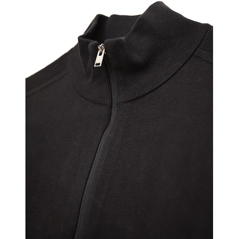 Maglioncino Half Zip Nero