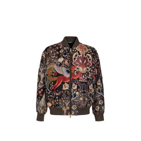 BOMBER JACQUARD CON DISEGNO MITOLOGICO