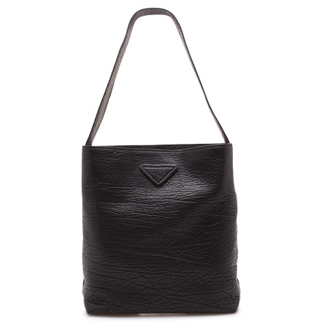 Prada Hammered Leather Shopping Bag U