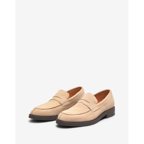 Mocassino Blake in Pelle Scamosciata Beige