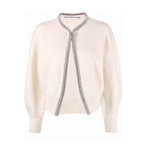 ALEXANDER WANG Cardigan con strass