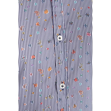 POGGIANTI Camicia multicolor in cotone