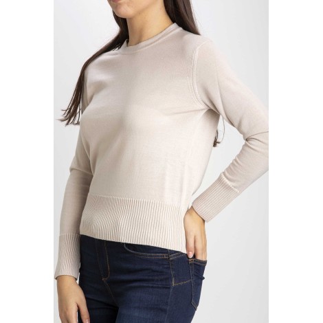 SLIM SHIRT ROUND NECK M/L