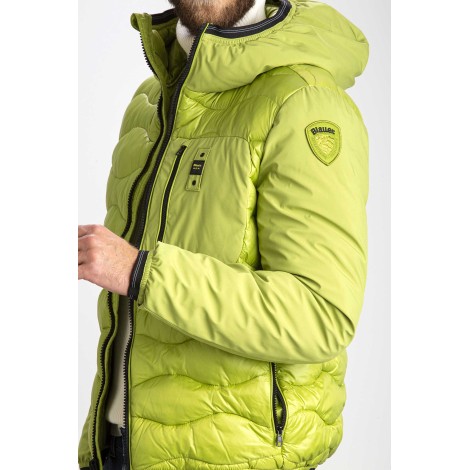 NIXON NYLON AND NEOPRENE DOWN JACKET WIT