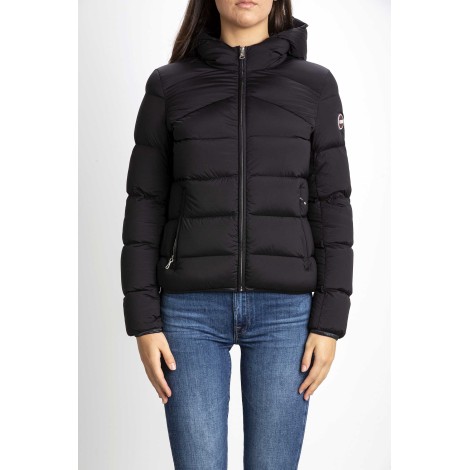 STRETCH DOWN JACKET WITH CAP