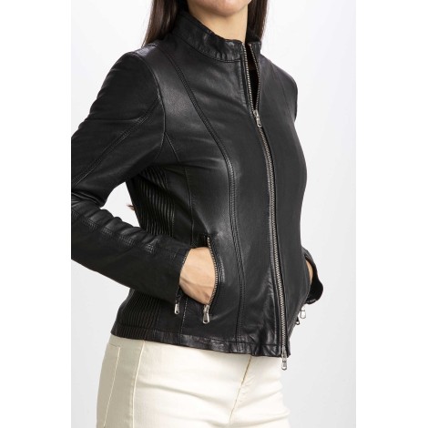 LEATHER BOMBER