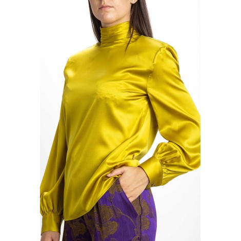 DOLCEVITA BLOUSE IN SATIN STRETCH