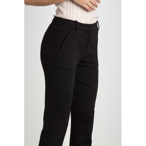 CIGARETTE-FIT CLOTH POINT TROUSERS