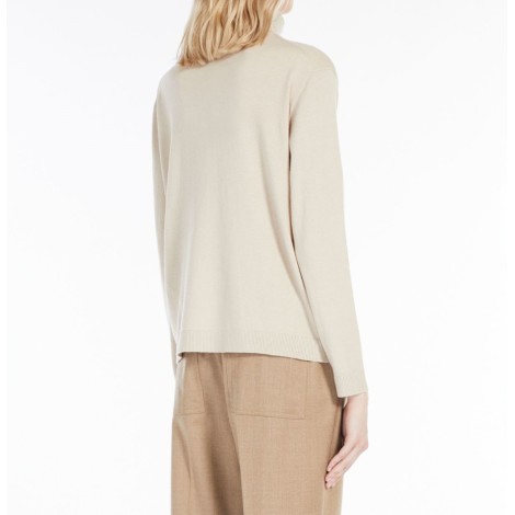 MAX MARA WEEKEND MAGLIA OFRIDI IN SETA E LANA BEIGE 53660323600002