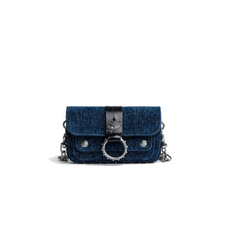 ZADIG&VOLTAIRE kate wallet denim velvet