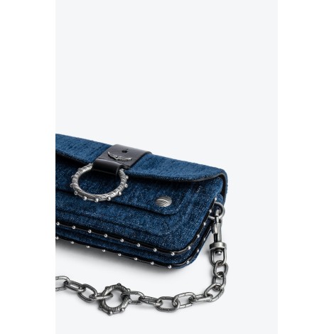 ZADIG&VOLTAIRE kate wallet denim velvet