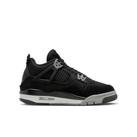 Jordan 4 Retro Black Canvas (GS)