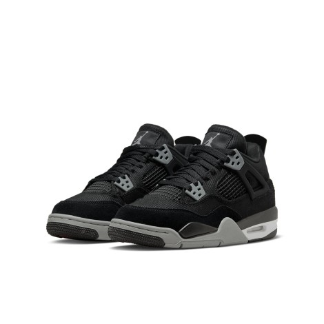 Jordan 4 Retro Black Canvas (GS)