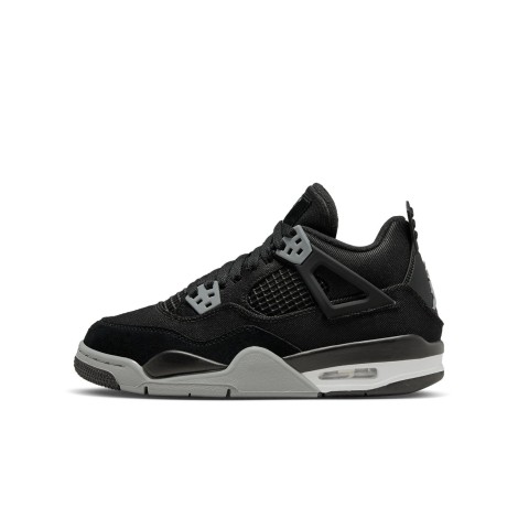 Jordan 4 Retro Black Canvas (GS)